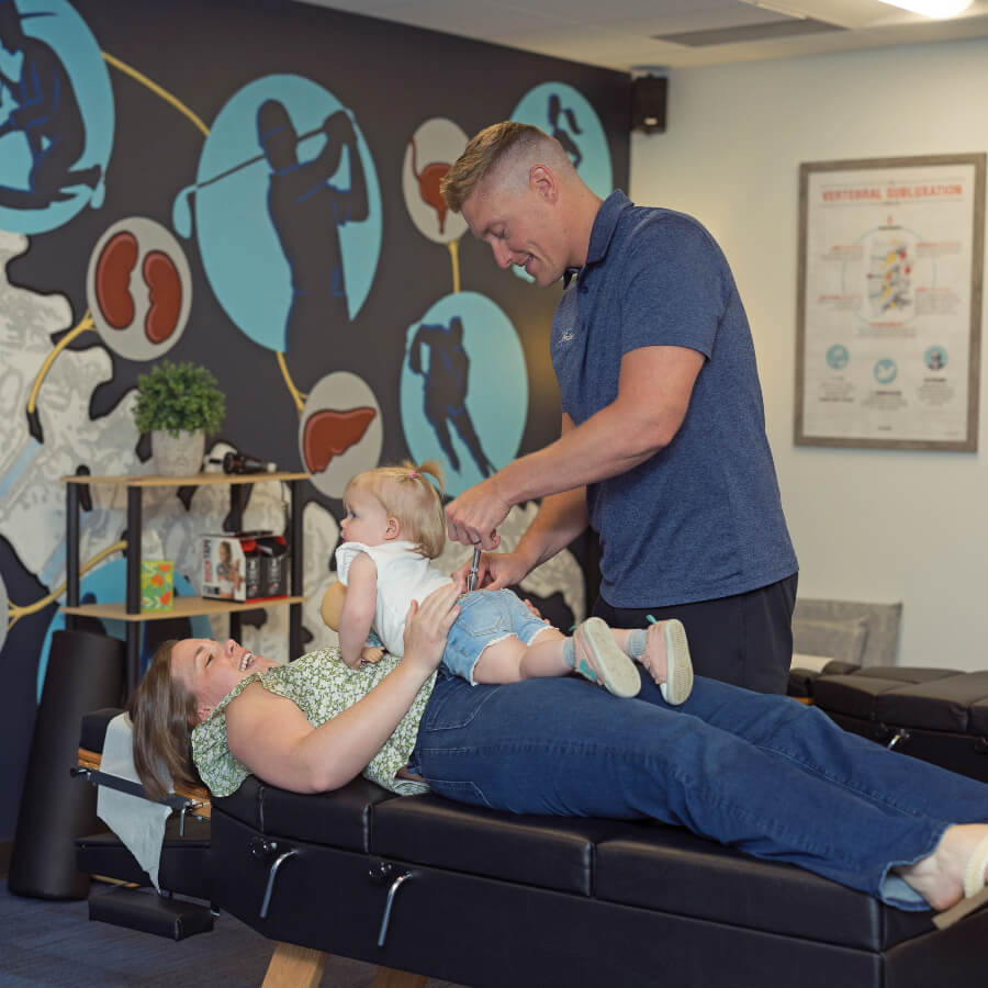 child adjustment on mom