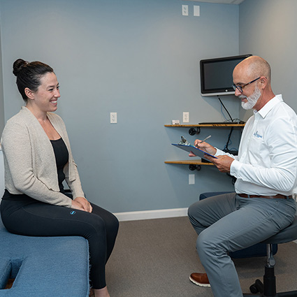 doctor talking with patient