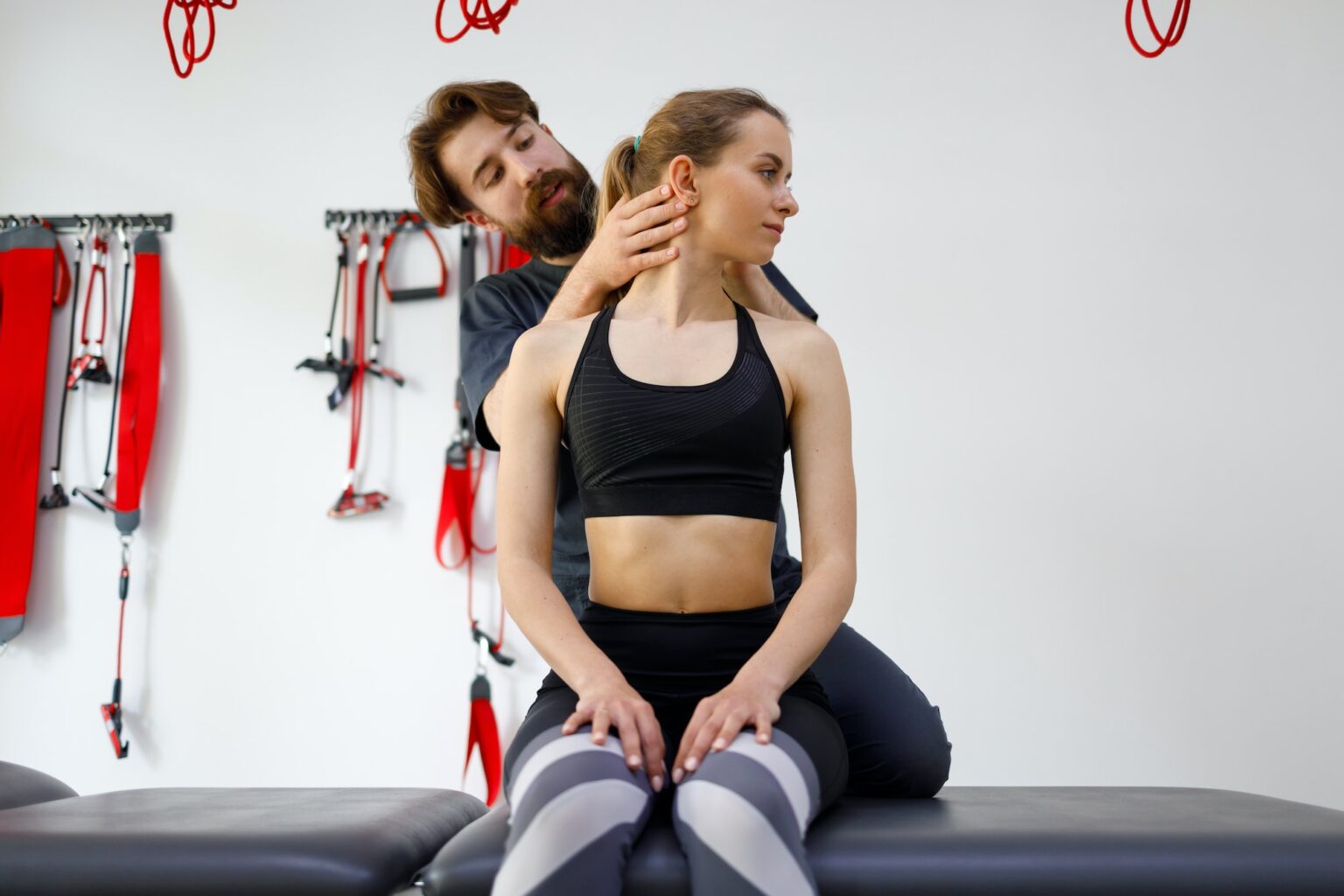 Young Woman With Chiropractor
