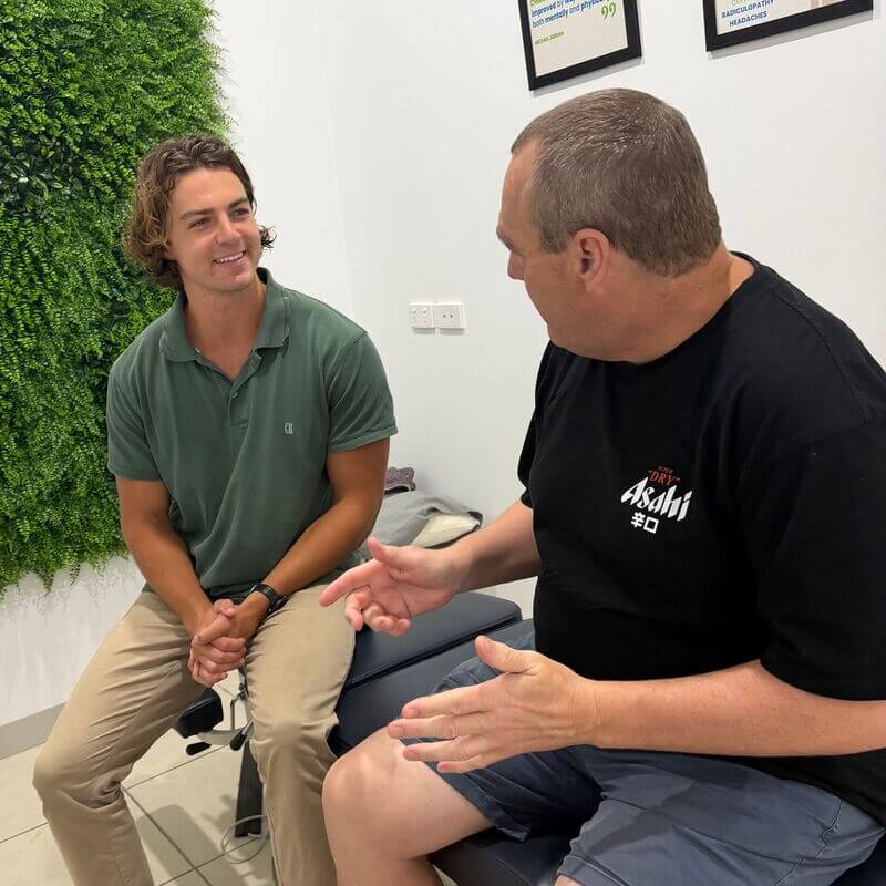 doctor talking to patient