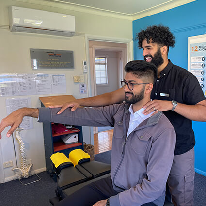 Dr Talha patient sitting