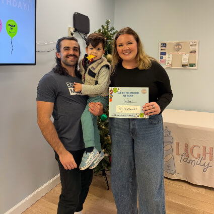 Dr. Devin with patient