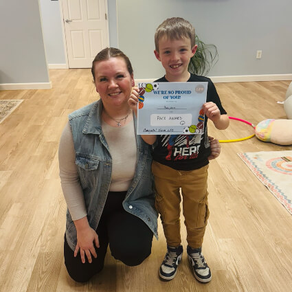 Dr Olivia with boy