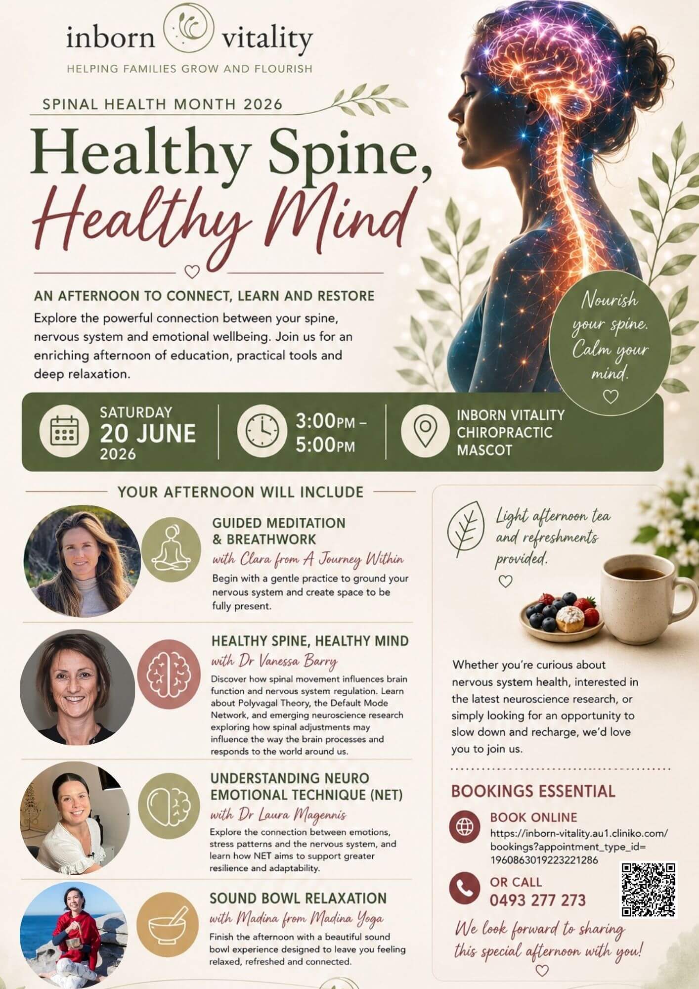 Healthy Spine Healthy Mind Flyer