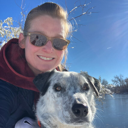 Elizabeth with Albert at the lake