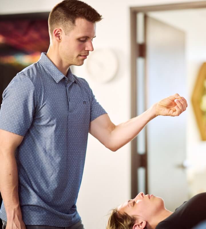 Dr. Tyler with patient