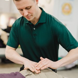adjusting patient