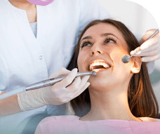 patient in dentists chair