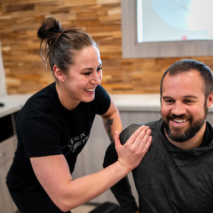 Parker Chiropractor with patient