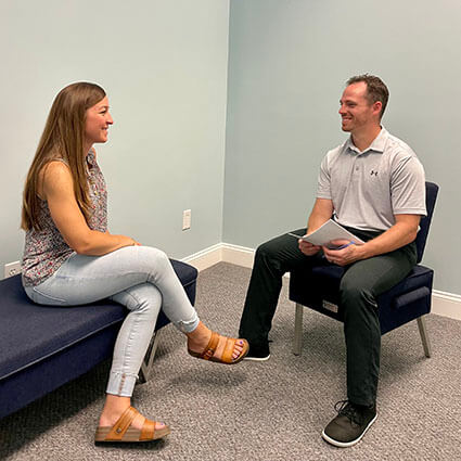 doctor talking with patient