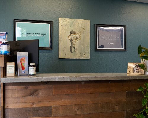 Naig Family Chiropractic front desk