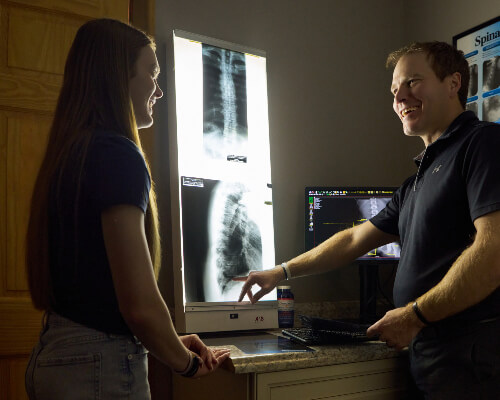 Reviewing xrays