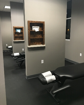 Chiropractic adjustment room