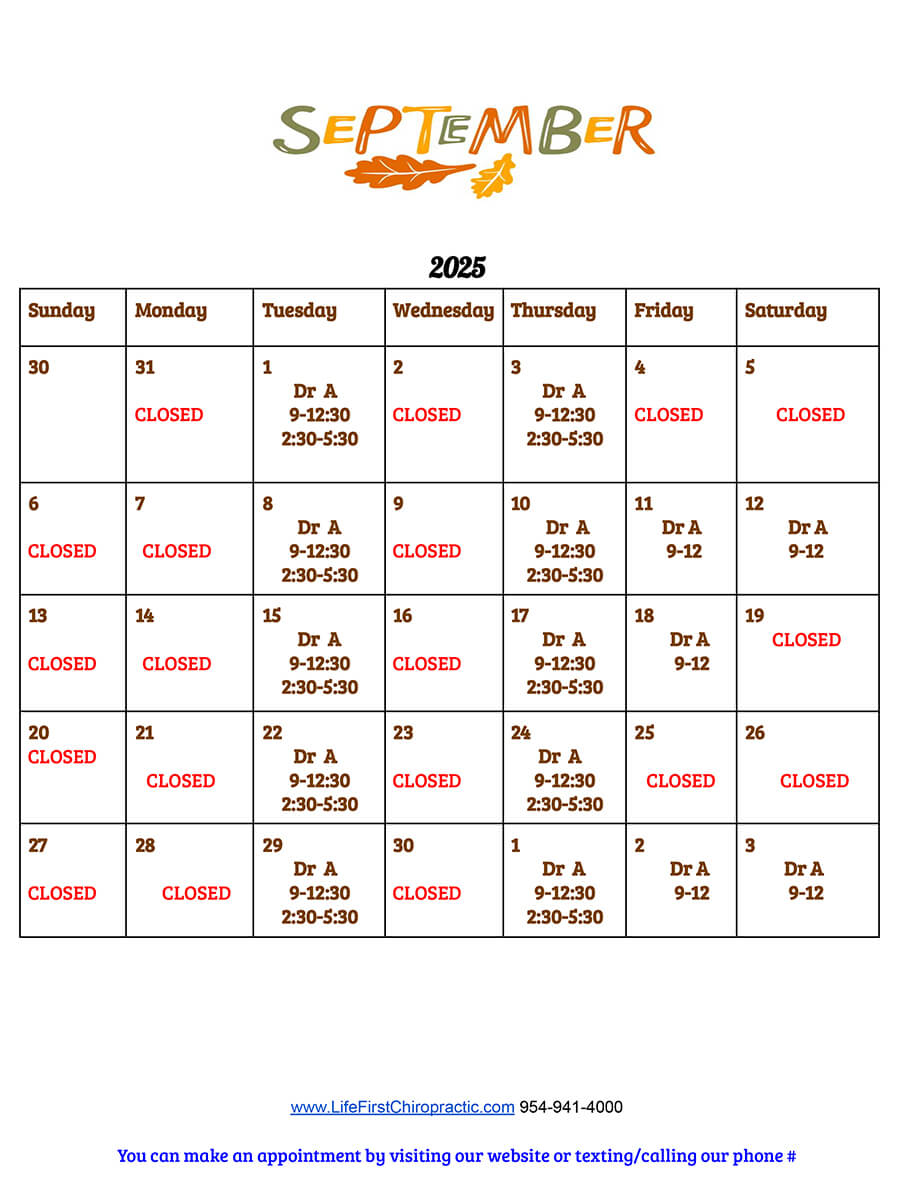 September Calendar