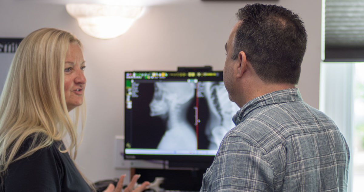 Dr. Mary talking to patient