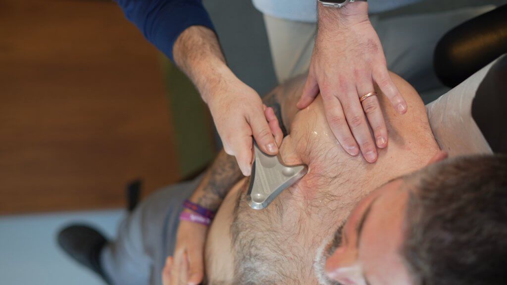 Wooster Chiropractor performs IASTM for shoulder pain