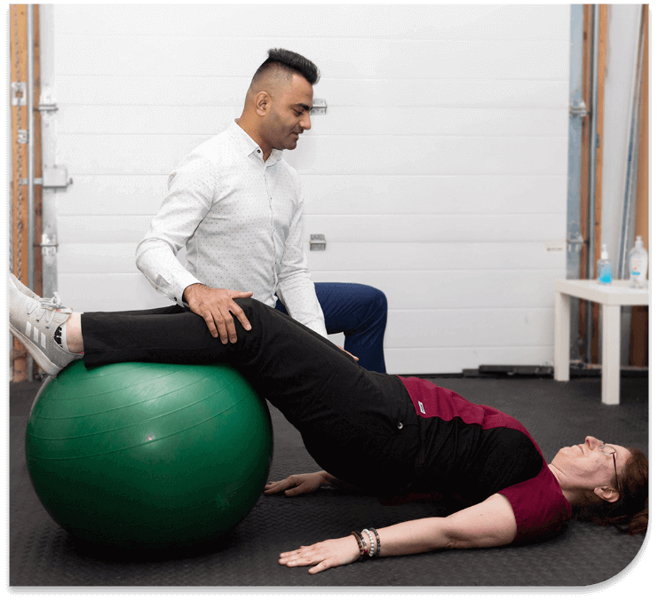 Physical therapy female patient