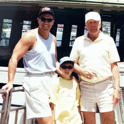 Dr. Fowler with his dad and grandfather