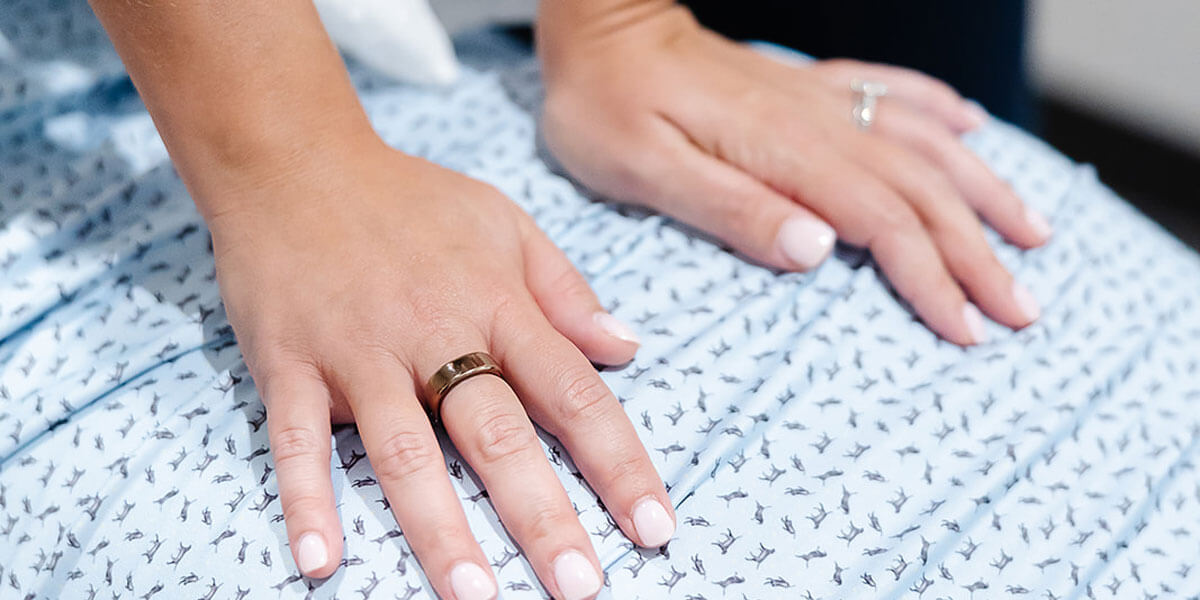 Back adjustment closeup