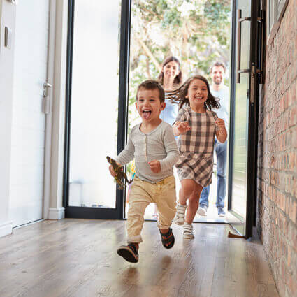 kinds running in house