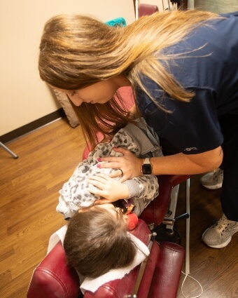 Pediatric chiropractic treatment at Millard Family Chiropractic & Wellness