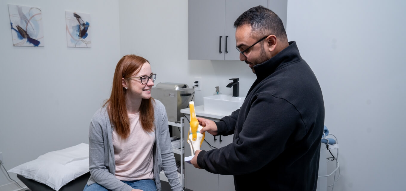 doctor talking to patient