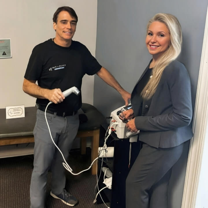 Summerville Chiropractor Dr. Pisani with patient