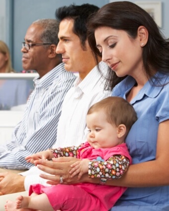 Patients in waiting room