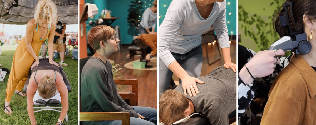 Cook Chiropractic Center patient being adjusted in our office