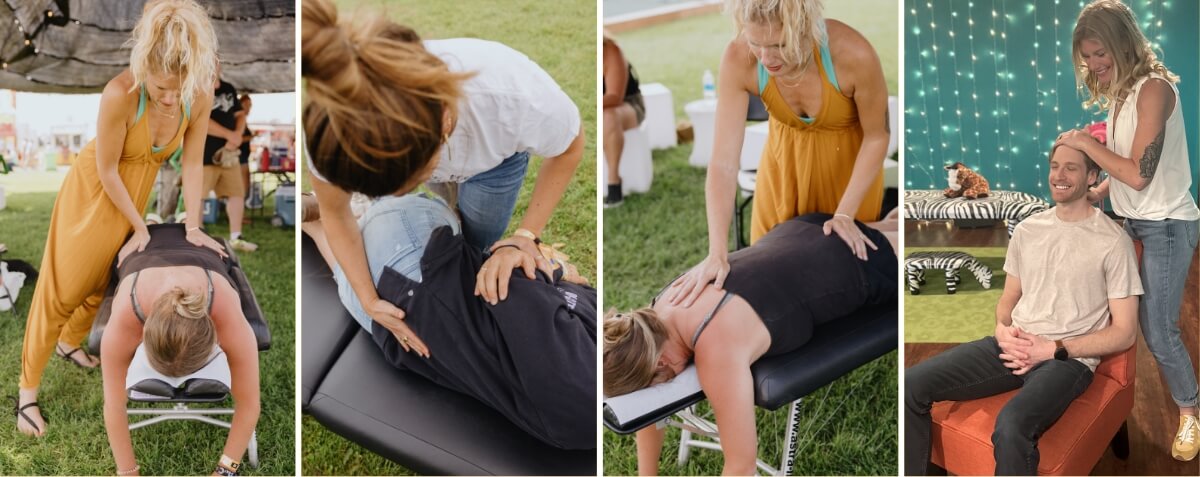 Cook Chiropractic Center patient being adjusted in our office