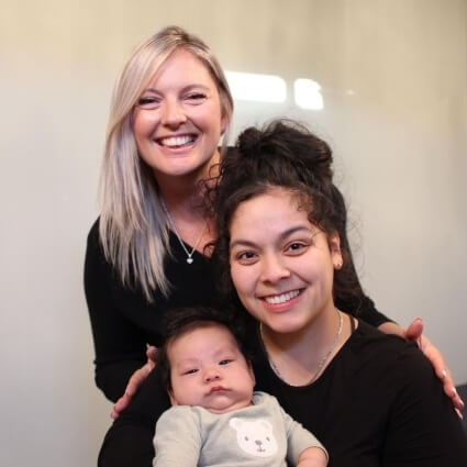 Align. Chiropractic Health & Wellness's Dr Pam with patient and baby