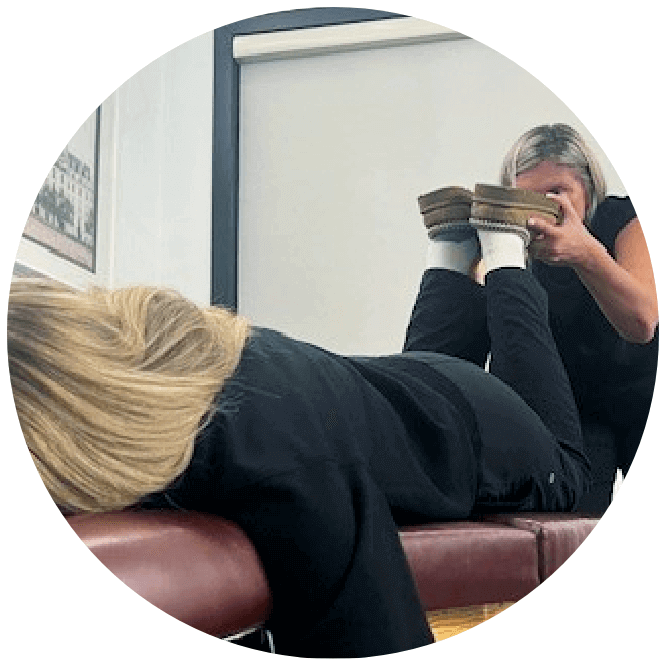 Align. Chiropractic Health & Wellness patient having feet adjusted