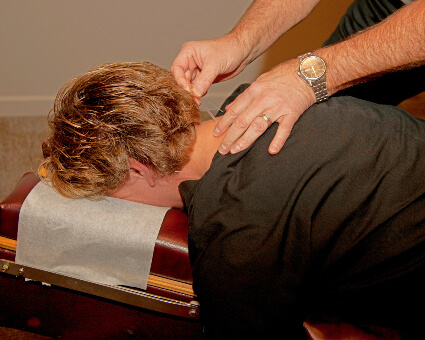 First Chiropractic Centers P.C. patient during acupuncture treatment