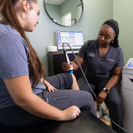 StemWave therapy on knee