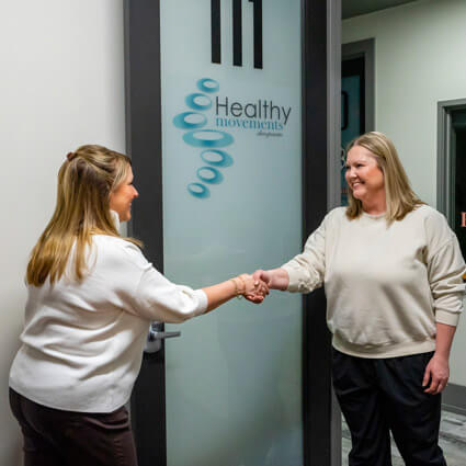greeting patient