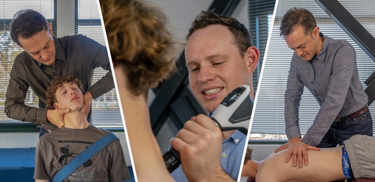Sebastopol Chiropractor Dr. Bennis adjusting patients