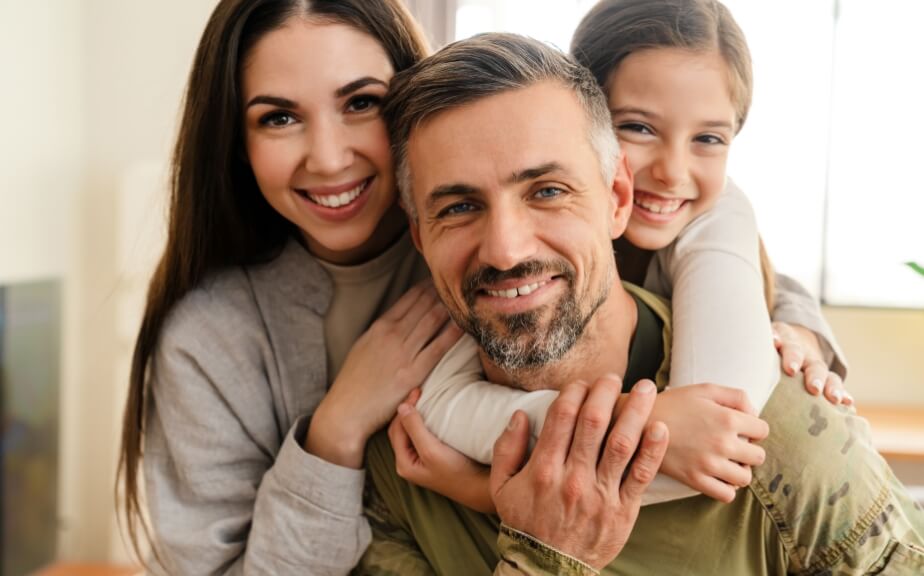 family smiling