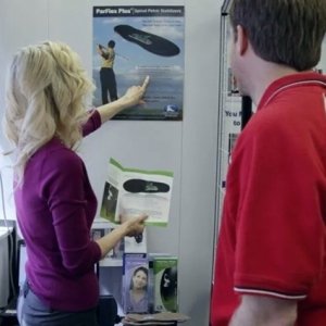 Dr Tammy talking with patient