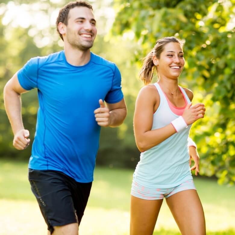 people running outdoors