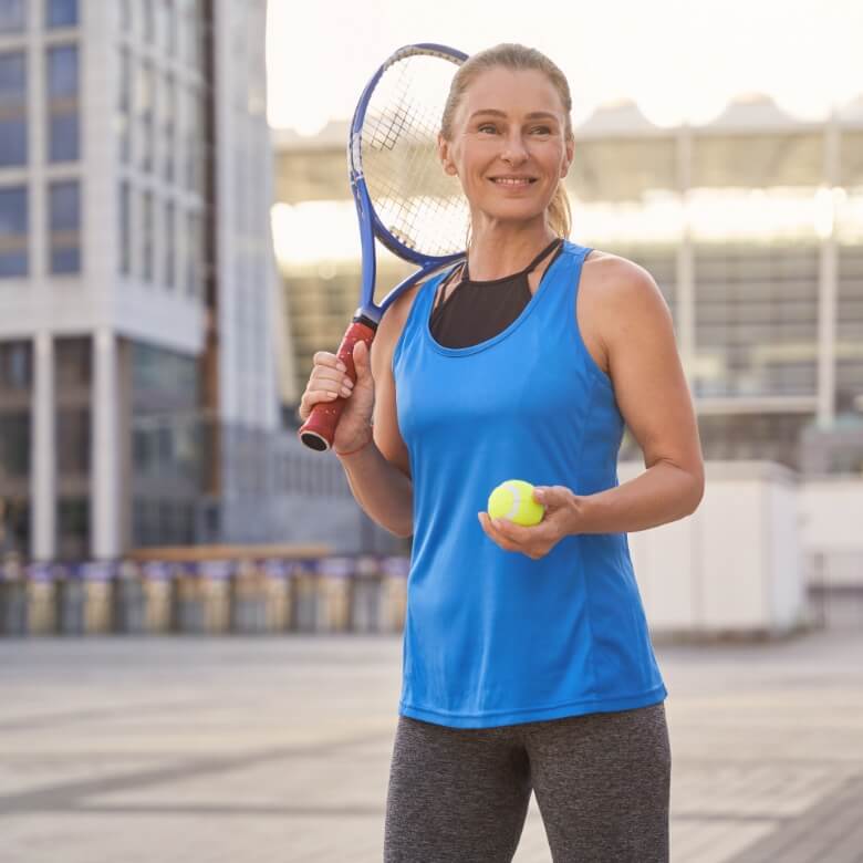 person playing tennis