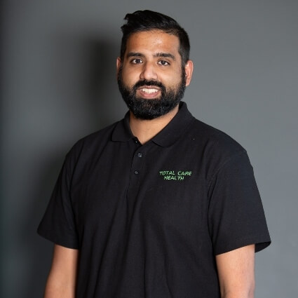 Surrey massage therapist Sachan Dhaliwal