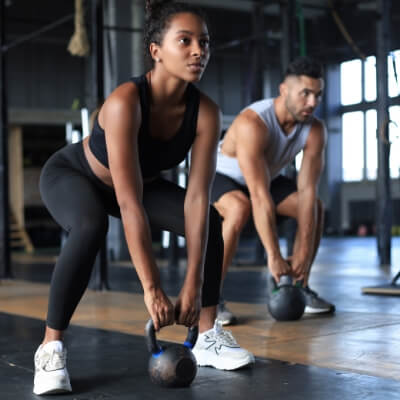 Lifting kettle bells