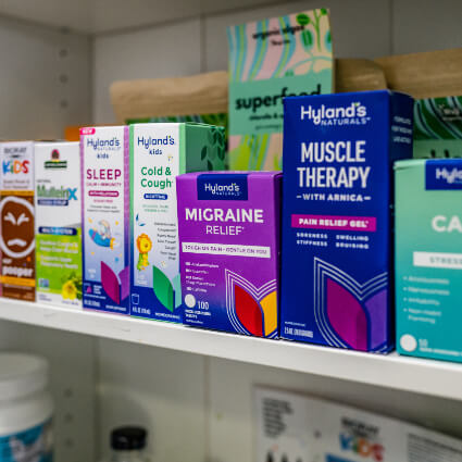 Boxes of supplements
