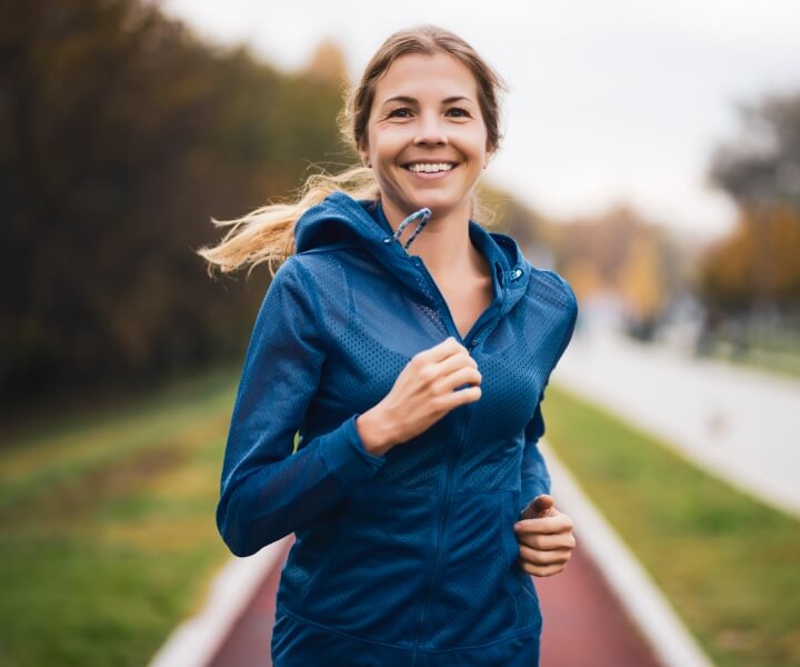 woman running