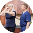 doctor with patient