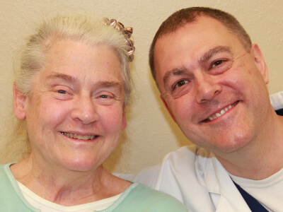 Janis with doctor
