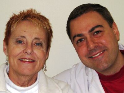 Linda with doctor