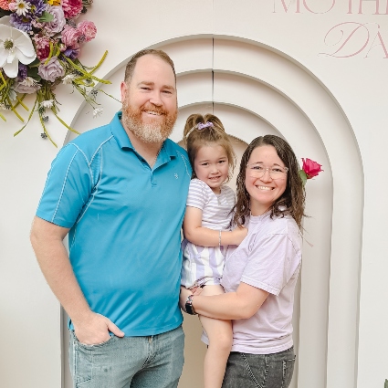 Burleson chiropractor smiling with family