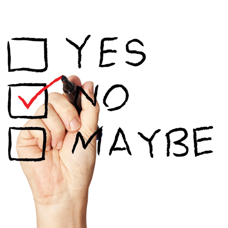 It's okay to say no