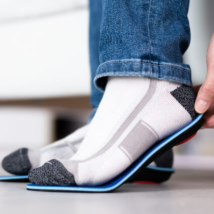 Custom Foot Orthotics fitting